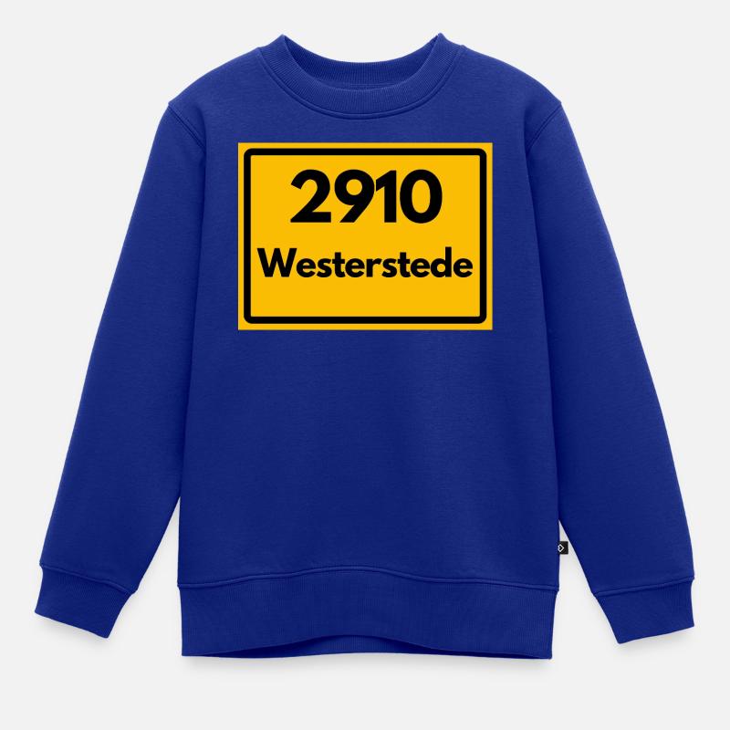 OLD POSTCODE POSTCODE RETRO 2910 WESTERSTEDE - Kids Premium Organic Sweatshirt - royal blue