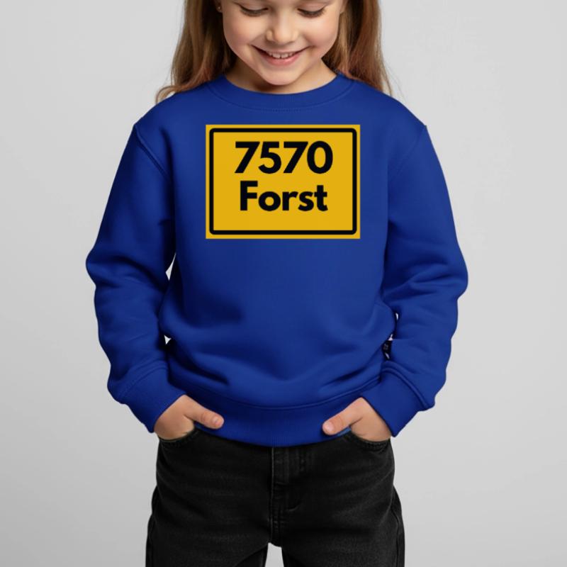 OLD POSTCODE POSTCODE RETRO 7570 FORST Kids Premium Organic Sweatshirt