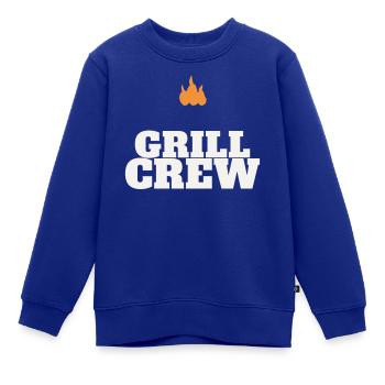 Équipe de grillage barbecue grillé Grill Master Team Fête des pères - Sweat Premium enfant bio - bleu roi - Devant - AI Model Kid Female (0cm)