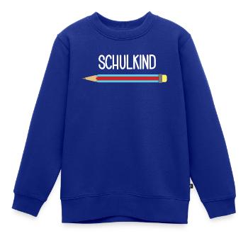Schulkind Schüler Schülerin Schule Outfit - Kinder Premium Organic Sweatshirt - Royalblau - Vorne - AI Model Kid Female (0cm)