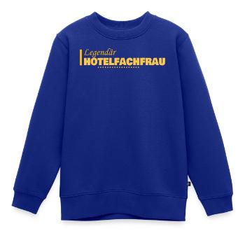 Profession : Directeur d’hôtel - Sweat Premium enfant bio - bleu roi - Devant - AI Model Kid Female (0cm)