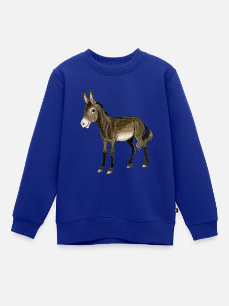 Esel - Kinder Premium Organic Sweatshirt - Royalblau