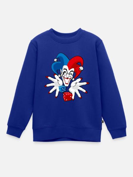 Joker - Kinder Premium Organic Sweatshirt - Royalblau