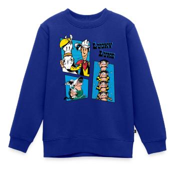 Lucky Luke Und Die Dalton Familie - Kinder Premium Organic Sweatshirt - Royalblau - Vorne - AI Model Kid Female (0cm)