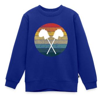 Hobby Horserin Hobby-Horsing Hobby Horsing Pferde - Kinder Premium Organic Sweatshirt - Royalblau - Vorne - AI Model Kid Female (0cm)