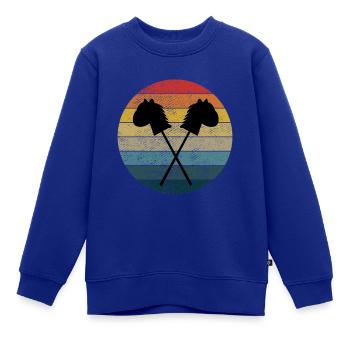 Hobby Horserin Hobby-Horsing Hobby Horsing Pferde - Kinder Premium Organic Sweatshirt - Royalblau - Vorne - AI Model Kid Female (0cm)