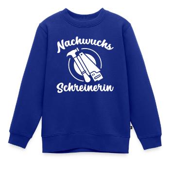 Nachwuchs Schreinerin Nachwuchs Schreiner Baby - Kinder Premium Organic Sweatshirt - Royalblau - Vorne - AI Model Kid Female (0cm)