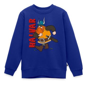 Wickie Und Die Starken Männer Halvar - Kinder Premium Organic Sweatshirt - Royalblau - Vorne - AI Model Kid Female (0cm)