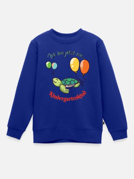 Ich bin jetzt ein Kindergartenkind - Kinder Premium Organic Sweatshirt - Royalblau