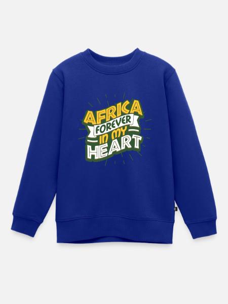 Afrika - Kinder Premium Organic Sweatshirt - Royalblau
