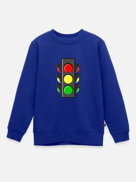Ampel Führerschein Fahrschule - Kinder Premium Organic Sweatshirt - Royalblau
