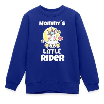 Mamas kleine Reiterin kleiner Reiter Pferde Baby - Kinder Premium Organic Sweatshirt - Royalblau - Vorne - AI Model Kid Female (0cm)