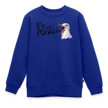 Fehmarn Urlaub Möwe Ostsee Insel Küste Geschenk - Kinder Premium Organic Sweatshirt - Royalblau - Vorne - AI Model Kid Female (0cm)