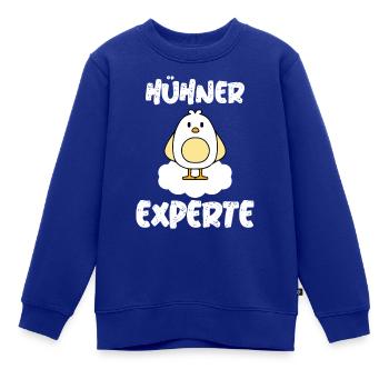 Hühner Experte Hühnerexperte Bauer Landwirt Baby - Kinder Premium Organic Sweatshirt - Royalblau - Vorne - AI Model Kid Female (0cm)