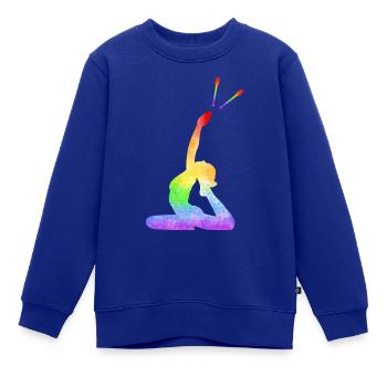 Rhythmische Sportgymnastik Keulen RSG Geschenkidee - Kinder Premium Organic Sweatshirt - Royalblau - Vorne - AI Model Kid Female (0cm)