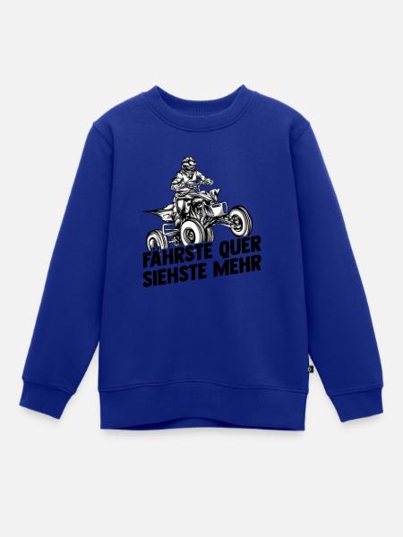 Quad - Kinder Premium Organic Sweatshirt - Royalblau