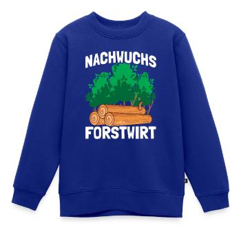 Nachwuchs Forstwirt Holz machen - Kinder Premium Organic Sweatshirt - Royalblau - Vorne - AI Model Kid Female (0cm)