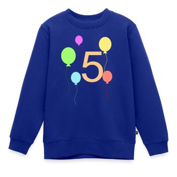 Luftballon - Kinder Premium Organic Sweatshirt - Royalblau - Vorne - AI Model Kid Female (0cm)