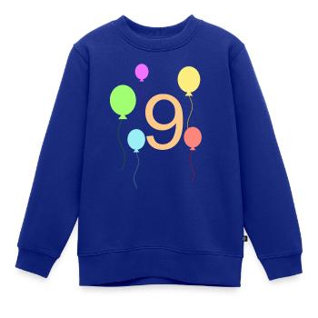 Luftballon - Kinder Premium Organic Sweatshirt - Royalblau - Vorne - AI Model Kid Female (0cm)