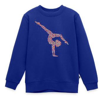 Turnen Gymnastik Turnerin - Kinder Premium Organic Sweatshirt - Royalblau - Vorne - AI Model Kid Female (0cm)