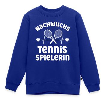 Nachwuchs Tennisspielerin Nachwuchs Tennis Star - Kinder Premium Organic Sweatshirt - Royalblau - Vorne - AI Model Kid Female (0cm)