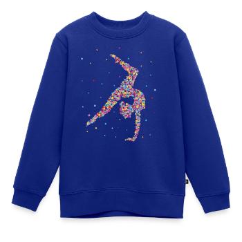 Turnen Turnerin Bodenturnen Geräteturnen - Kinder Premium Organic Sweatshirt - Royalblau - Vorne - AI Model Kid Female (0cm)