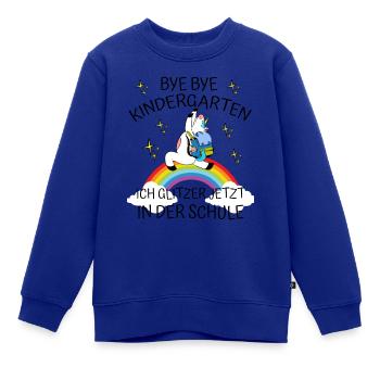 Bye Bye Kindergarten - Kinder Premium Organic Sweatshirt - Royalblau - Vorne - AI Model Kid Female (0cm)