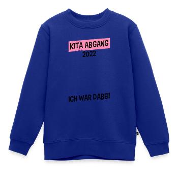 Eine Kita Legende Kita Abgänger 2022 - Kinder Premium Organic Sweatshirt - Royalblau - Vorne - AI Model Kid Female (0cm)