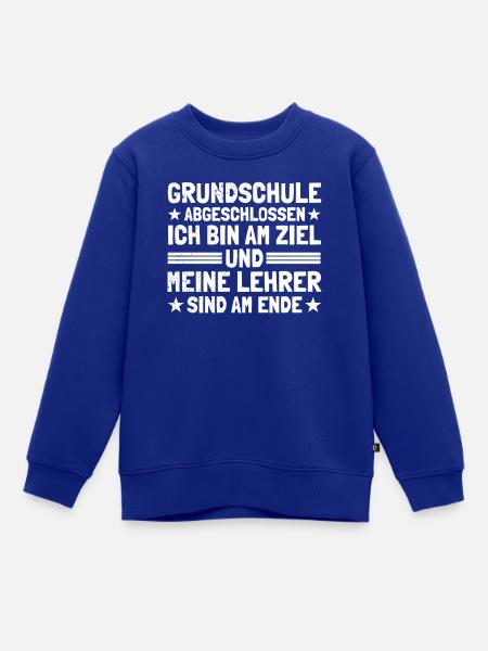 Grundschulabgänger Grundschule Absolvent - Kinder Premium Organic Sweatshirt - Royalblau
