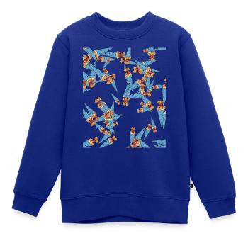 Schultüte - Kinder Premium Organic Sweatshirt - Royalblau - Vorne - AI Model Kid Female (0cm)