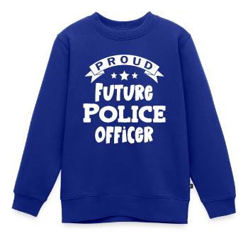 Nachwuchs Polizist Nachwuchs Polizistin Polizeiaut - Kinder Premium Organic Sweatshirt - Royalblau - Vorne - AI Model Kid Female (0cm)
