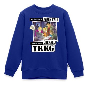 TKKG Titelmusik Wir Lösen Für Sie Jeden Fall - Kinder Premium Organic Sweatshirt - Royalblau - Vorne - AI Model Kid Female (0cm)