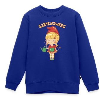 Gärtnerin Mädchen Gartenzwerg Kinder Garten Helfer - Kinder Premium Organic Sweatshirt - Royalblau - Vorne - AI Model Kid Female (0cm)