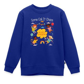 Kindergarten - Kinder Premium Organic Sweatshirt - Royalblau - Vorne - AI Model Kid Female (0cm)