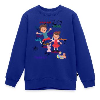 Psalm 8,3 - Kinder Premium Organic Sweatshirt - Royalblau - Vorne - AI Model Kid Female (0cm)