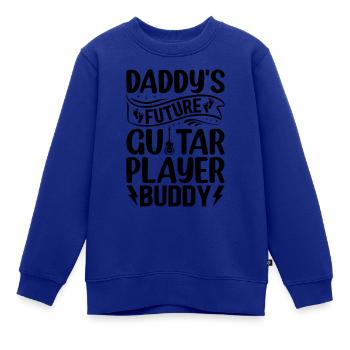 Newborn Guitar Player - Daddy's Future Guitar Play - Kinder Premium Organic Sweatshirt - Royalblau - Vorne - AI Model Kid Female (0cm)