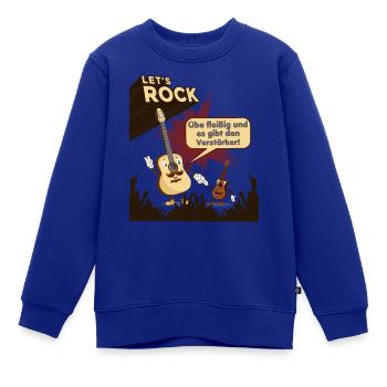 Let´s Rock Vater Kind Übungsverstärker für Gitarre - Kinder Premium Organic Sweatshirt - Royalblau - Vorne - AI Model Kid Female (0cm)