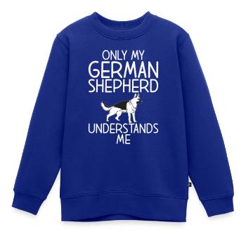 Deutscher Schäferhund Geschenke - Kinder Premium Organic Sweatshirt - Royalblau - Vorne - AI Model Kid Female (0cm)
