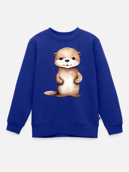Otter Otterklasse - Kinder Premium Organic Sweatshirt - Royalblau