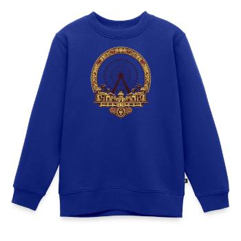 Freizeitpark Jahrmarkt Rummelplatz Volksfest - Kinder Premium Organic Sweatshirt - Royalblau - Vorne - AI Model Kid Female (0cm)