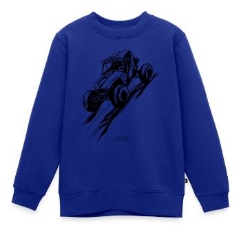 Sand Buggy Rallye - Kinder Premium Organic Sweatshirt - Royalblau - Vorne - AI Model Kid Female (0cm)