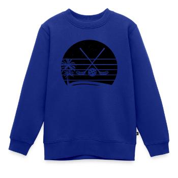 Floorball Sticks Floorball Ball Floorball - Kinder Premium Organic Sweatshirt - Royalblau - Vorne - AI Model Kid Female (0cm)