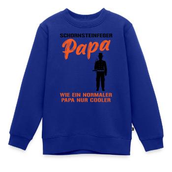 Coolster Schornsteinfeger Papa - Kinder Premium Organic Sweatshirt - Royalblau - Vorne - AI Model Kid Female (0cm)
