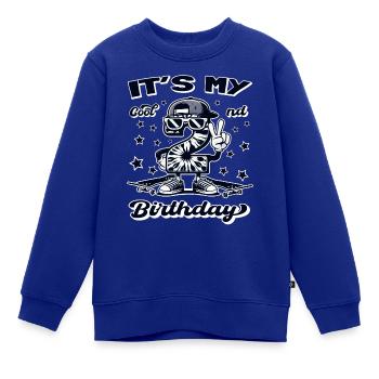 It' My 2nd Birthday Boy Toddler Skateboard B-day - Kinder Premium Organic Sweatshirt - Royalblau - Vorne - AI Model Kid Female (0cm)