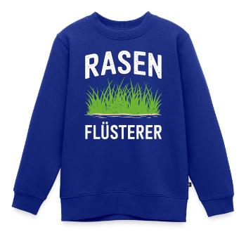 Rasenflüsterer Gartenpflege Experte Rasenexperte - Kinder Premium Organic Sweatshirt - Royalblau - Vorne - AI Model Kid Female (0cm)