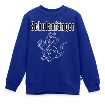 Erstklässler und Schulanfänger - Kinder Premium Organic Sweatshirt - Royalblau - Vorne - AI Model Kid Female (0cm)