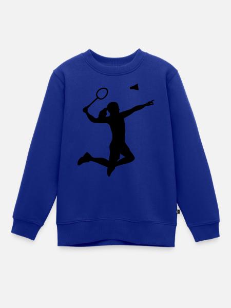 Badminton - Kinder Premium Organic Sweatshirt - Royalblau