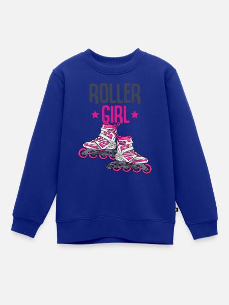 Inline Skates - Kinder Premium Organic Sweatshirt - Royalblau