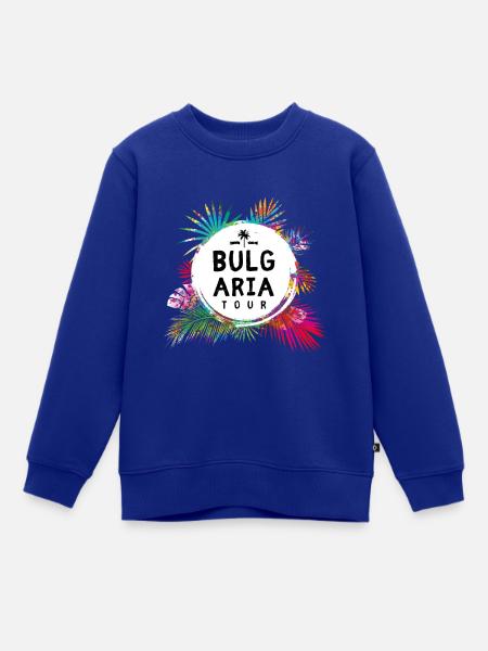 Bulgarien Tour Bunt - Kinder Premium Organic Sweatshirt - Royalblau