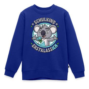 Schulkind Erstklassig Koala Bär Erstklassich - Kinder Premium Organic Sweatshirt - Royalblau - Vorne - AI Model Kid Female (0cm)